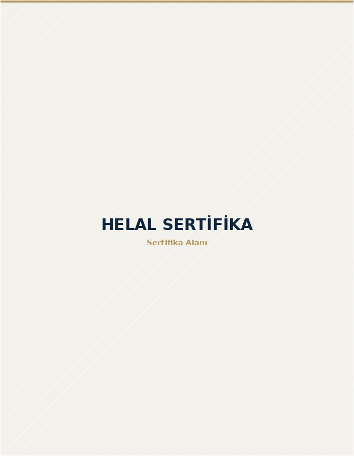 Helal gıda sertifikası
