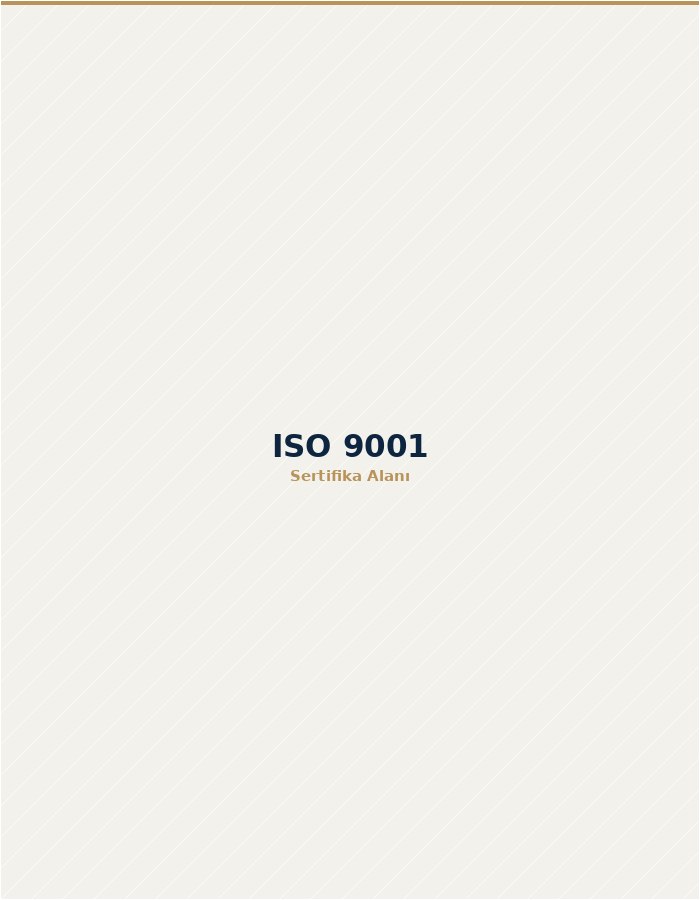 ISO 9001 kalite yönetim sertifikası